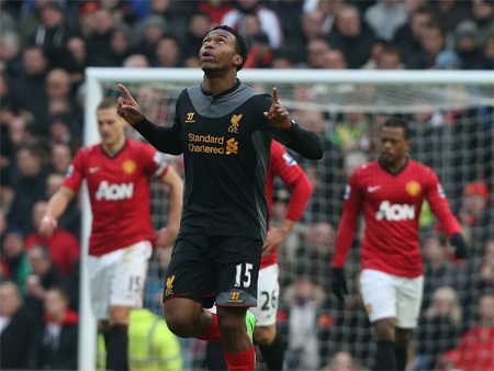 Sturridge ghi bàn giúp Liverpool rút ngắn tỷ số, nhưng chung cuộc Liverpool vẫn gặp thất bại