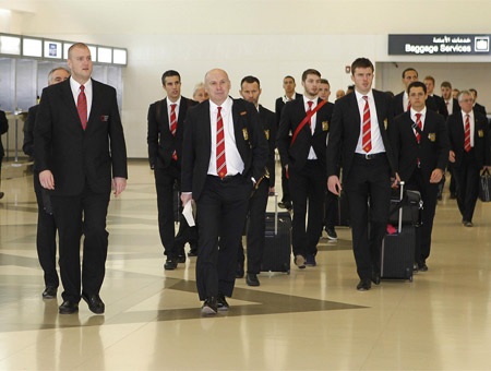 Các cầu thủ MU rạng rỡ dưới ánh nắng của Doha