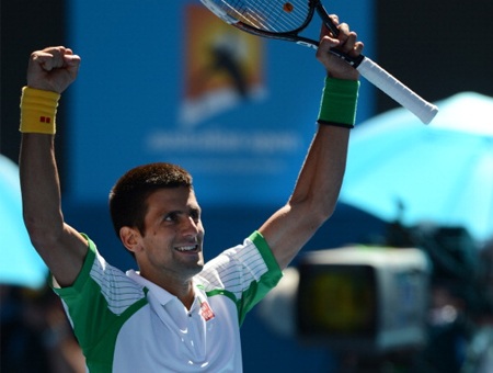 Djokovic nhẹ nhàng vượt qua vòng đầu - 1 Chiến thắng đã thuộc về Djokovic sau gần 2 giờ thi đấu