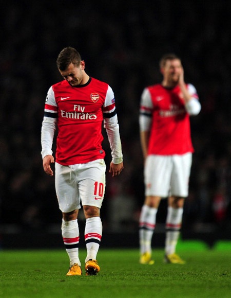 Thậm chí, Wilshere đã không còn cầm nổi nước mắt