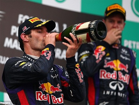 Webber có vẻ đã sai khi quyết định sử dụng lốp cứng ở 12 vòng đua cuối