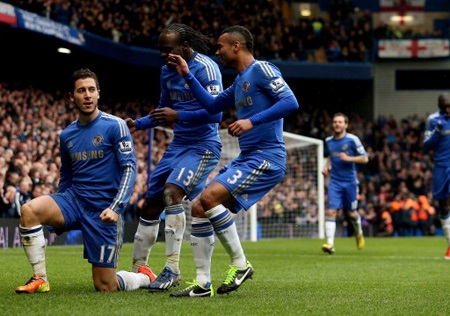 Dẫn trước 2-0 sau 50 phút, Chelsea đã chạm tay vào chiến thắng