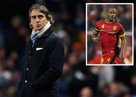 Mancini bức xúc vì Kompany về chơi cho tuyển Bỉ