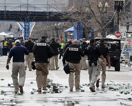 Cảnh sát nhanh chóng phong tỏa hiện trường