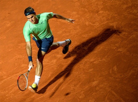 Federer đã có trận đấu khá nhàn nhã