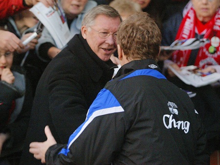 Moyes có một mối quan hệ tốt và khá thân thiết với Ferguson