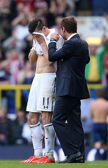 Bale thất vọng khi đội bóng của anh có chiến thắng, song vẫn chỉ xếp thứ 5 chung cuộc