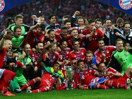 Khoảnh khắc thăng hoa của các cầu thủ Bayern Munich