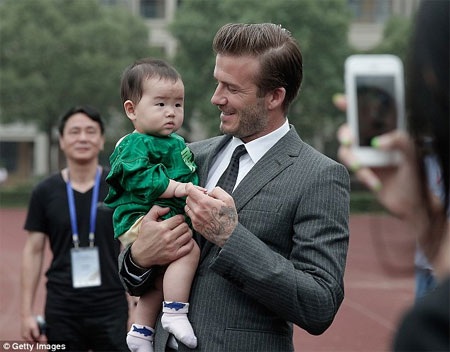 Cuộc gặp này là một phần trong tour hành trình của Beckham tại Trung Quốc lần này