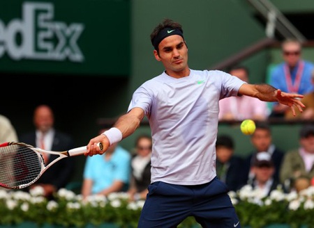 Federer đã có trận đấu khá nhọc nhằn