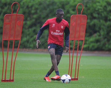 Buổi tập đầu tiên của Sanogo cùng Pháo thủ