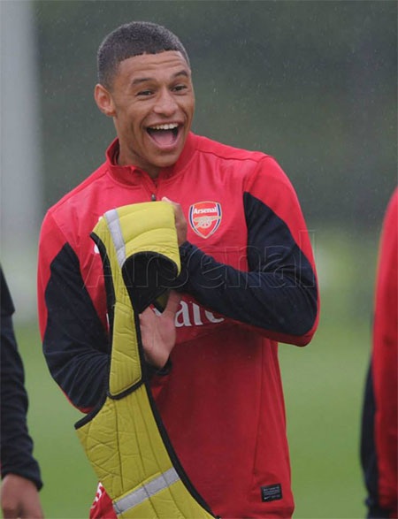 Chamberlain đùa vui với các đồng đội