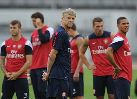 Buổi tập cho trận du đấu cuối cùng của Arsenal ở Hè năm nay