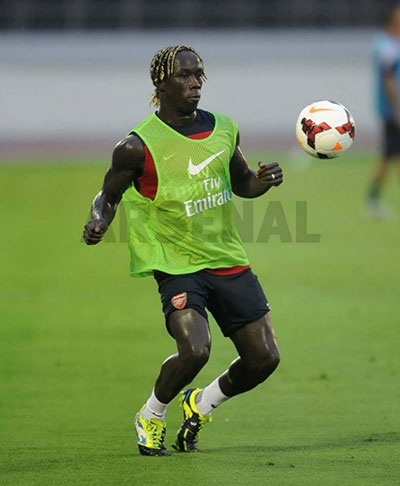 Sagna trong một pha khống chế bóng