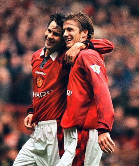 David Beckham và Ryan Giggs năm 1997