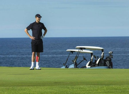 Evans trên sân Golf