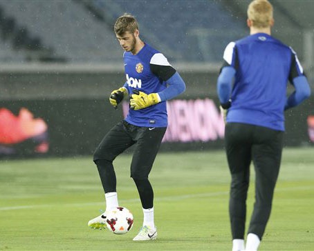 De Gea trên sân tập