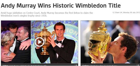 Skyports: Andy Murray giành chiến thắng lịch sử tại Wimbledon