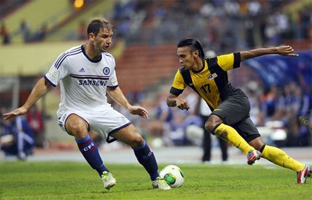 Khả năng tấn công của các cầu thủ Malaysia XI khá yếu ớt