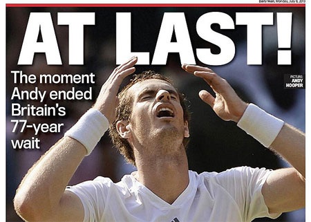 Daily Mail: Cuối cùng Andy cũng kết thúc 77 năm chờ đợi của người Vương quốc Anh