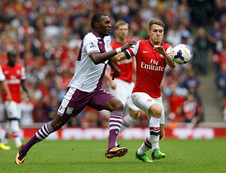 Arsenal ôm hận ngay trận mở màn - 2 Aston Villa đã phá lối chơi của Arsenal khá hiệu quả