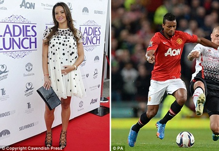 Daniela Martins đang mang bầu, cô là bạn gái của Nani