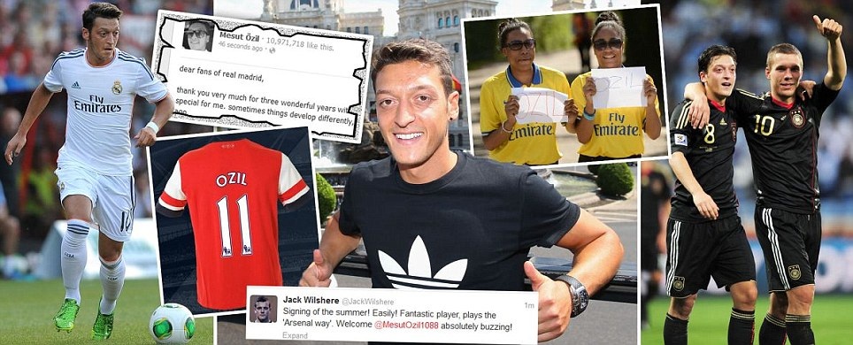 20 CLB tại Premier League đã mua bán những gì? - 1 Ozil đã thành người của Arsenal