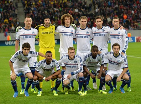 Đội hình Chelsea ra sân trong trận đấu với Steaua Bucharest