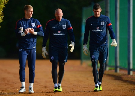 Joe Hart, Ruddy và Foster, các thủ thành của tuyển Anh trong lần triệu tập này