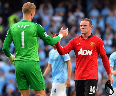 16 sai lầm gần đây của thủ thành Joe Hart - 10 Mắc lỗi vị trí và cả phán đoán để cho Rooney sút phạt thành bàn
