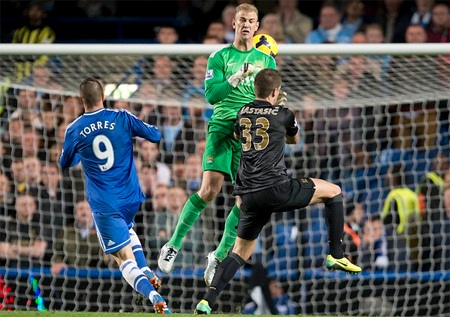 16 sai lầm gần đây của thủ thành Joe Hart - 16 Đổ người cản phá cú sút Romelu Lukaku, nhưng chưa thực sự đủ mạnh mẽ để ngăn cản đối phương ghi bàn