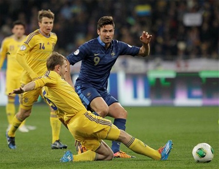 Thua Ukraina, Pháp sắp nhìn World Cup 2014 từ xa - 1 Pháp đã rất khốn khổ tại SVĐ Olympic