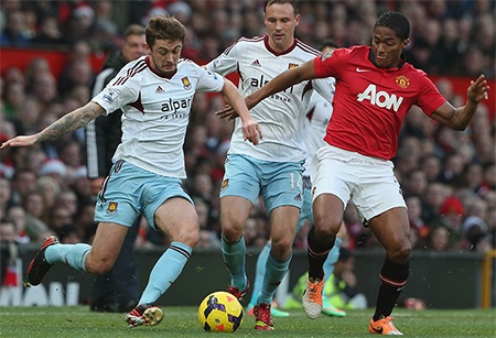 Khả năng phản công của West Ham gần như bằng không, họ tập trung chủ yếu đội hình để phòng thủ
