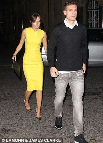 Nemanja Vidic và vợ Ana