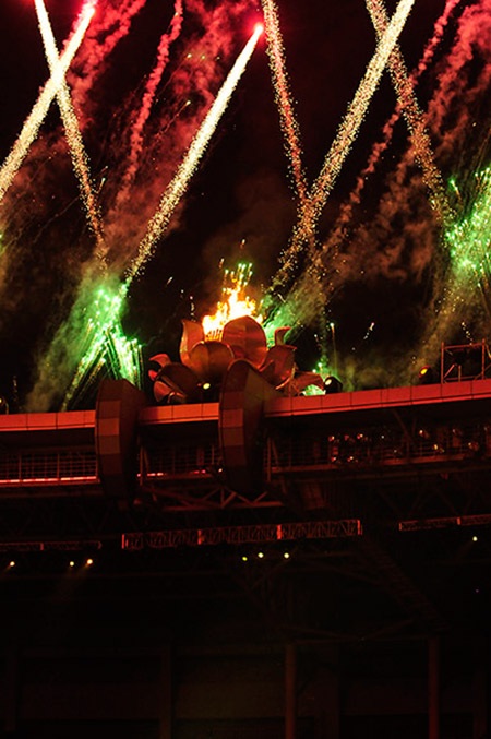 Đài lửa SEA Games 27 đã được thắp lên, ảnh: An An