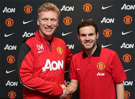 Bản hợp đồng giữa Mata và Mu được kí kết