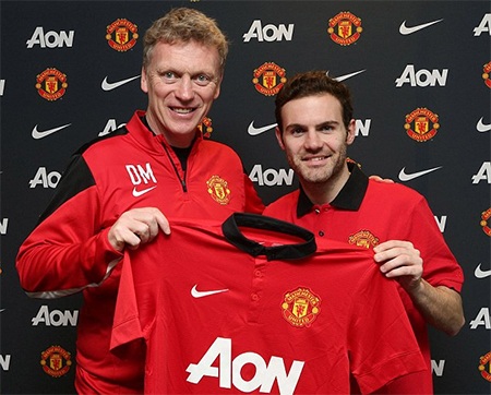 Bản hợp đồng giữa Mata và Mu được kí kết