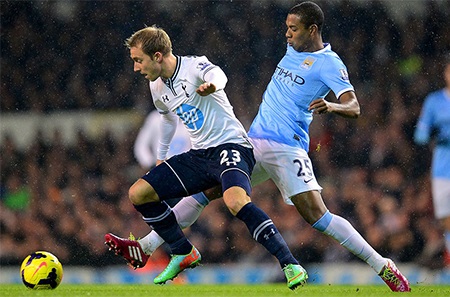 Ngòi nổ Eriksen bị khóa chặt bởi Fernandinho