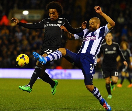 Chelsea hụt chiến thắng trước West Brom - 2 Chelsea có thể sẽ phải tụt xuống vị trí thứ 3 sau vòng 27