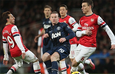 Lối chơi của MU sắc nét hơn khi mà Arsenal do dự trong tấn công