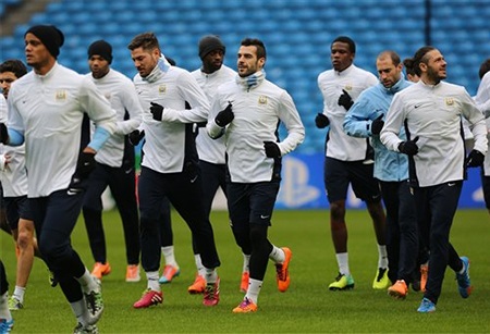 Không khí buổi tập của đội chủ sân Etihad không thực sự thoải mái