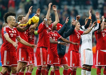 Trận hòa 1-1 giúp Bayern Munich thắng 3-1 sau 2 lượt trận, họ giành quyền vào tứ kết