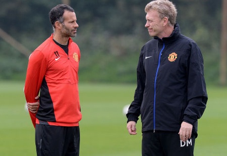 Rộ tin Giggs mâu thuẫn với Moyes - 1 Giggs và Moyes đã nảy sinh mâu thuẫn?