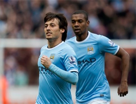 Silva có công đầu trong chiến thắng của Man City