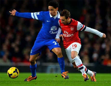 Everton - Arsenal: Cái khó vây “Pháo thủ” - 2 Everton (áo xanh) đang thi đấu thăng hoa dưới sự chèo láicủa Martinez