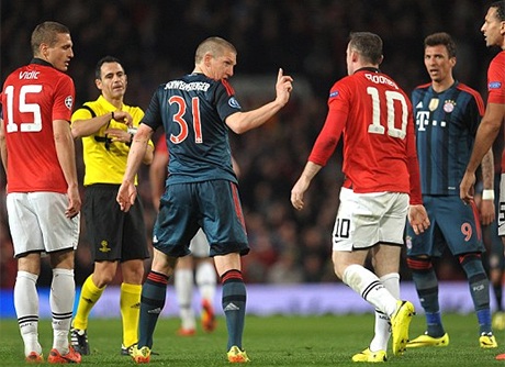 Schweinsteiger giúp Bayern Munich cầm chân MU - 2 Schweinsteiger đã phải rời sân sớm hơn các cầu thủ khác
