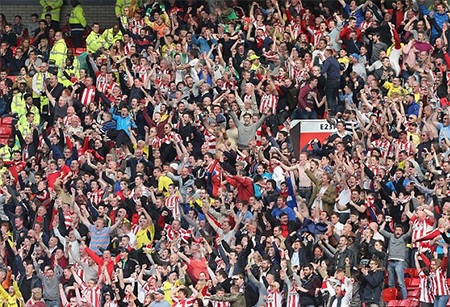 Niềm hạnh phúc của các cổ động viên Sunderland
