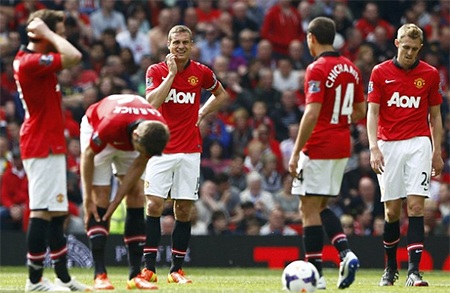 Nỗi thất vọng tràn ngập của các cầu thủ MU