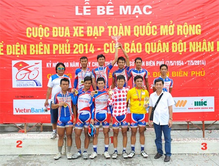Cuộc đua xe đạp toàn quốc mở rộng “Về Điện Biên Phủ 2014 - Cúp Báo Quân đội nhân dân" kết thúc thắng lợi - 5 Đội nam Dược Domesco Đồng Tháp 1