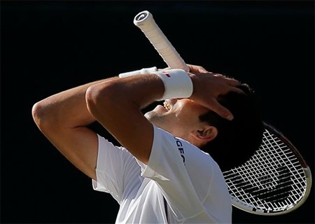 Sự tiếc nuối của Djokovic sau một pha đánh hỏng